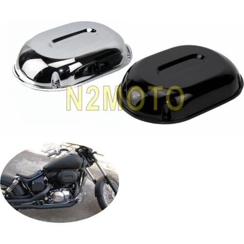 Black Motorcycle Plastic Intake Air Filter Cover Air Cleaner Protection Guard For Honda VT 750DC Shadow Spirit VT750 2001-2007