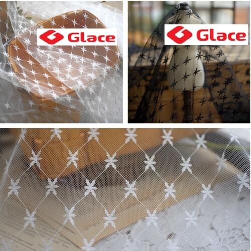 GLace 5yards/lot Thin section soft perspective non-elastic bud silk screen fabric wide 1.5m DIY handmade accessories TX130