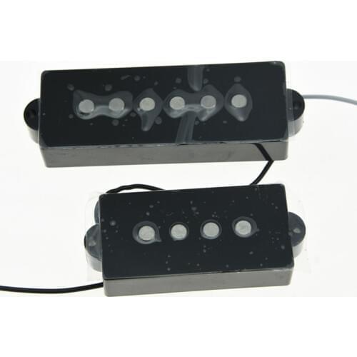 KAISH Black 5 String Precision Bass Vintage Sound Pickup Alnico V P Bass Pickups Set