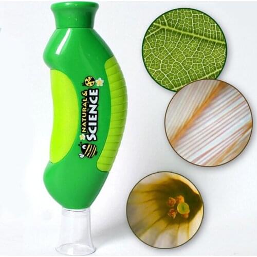 Lightweight Biological Microscope Hand Microscope 80X Home School Educational Toy For Child M0269