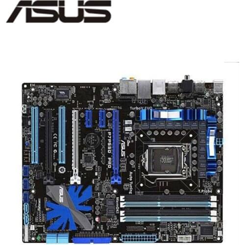 For ASUS P7P55D PRO Motherboard LGA 1156 DDR3 16GB For Intel P55 P7P55 Desktop Mainboard SATA II PCI-E X16 Used AMI BIOS