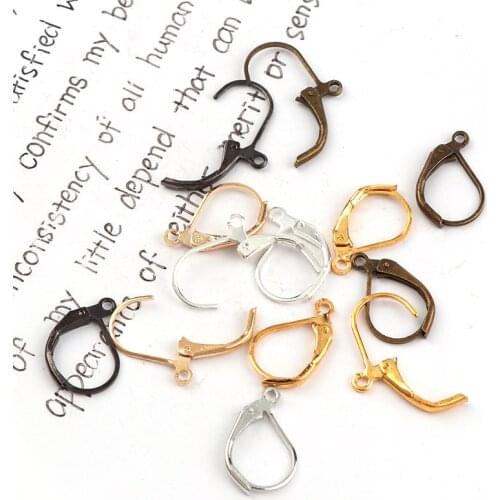 10x15mm Metal Earrings Clip Earnuts Ear Pad Plugging Back Stopper Setting DIY Earring back Earstud Findings