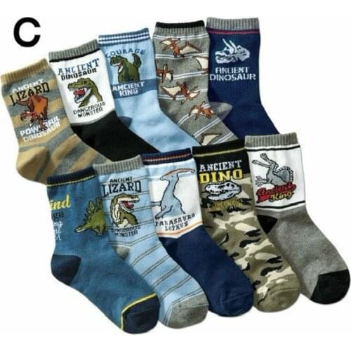 Lovely Cartoon Animals Dinosaur Baby Boys Socks Cotton Children Socks 10 Pair/lot