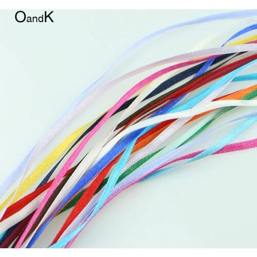 2MM-3MM Mixed 60YARD Colors RibBON Belt Ribbon Set For DIY Handmade Jewelry Accessories Decoration SATIN RIBBON