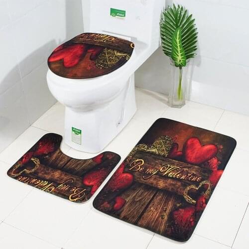 Flower Series Bathroom Non-slip Mat carpet Home Decoration Toilet non-slip Carpet 3D Dropship Bathroom Carpet