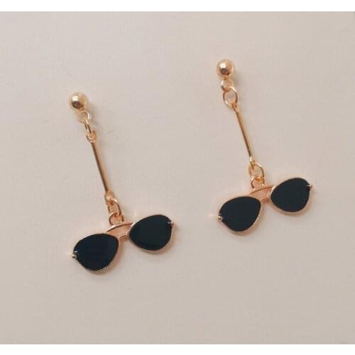 New unique sunglasses earrings personality glasses earrings female girls funny party fashion jewelry gifts