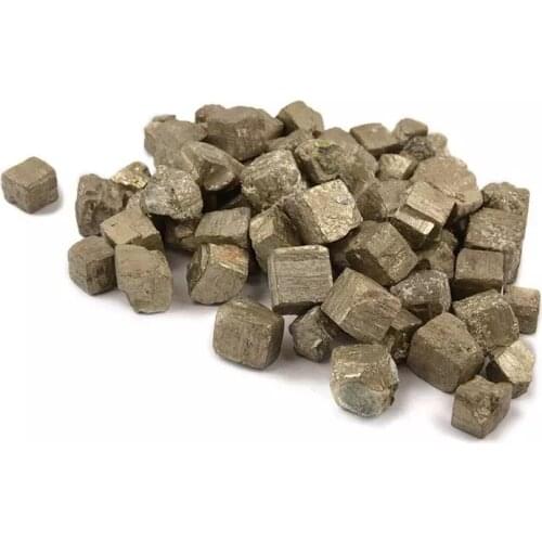 MOKAGY 10MM-15MM Natural Copper Pyrites Tumbled Stone Mineral Specimen for Decoration