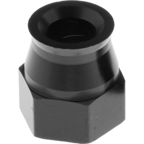 3/8" 9.52mm OD Alloy Tube to 6AN Male Flare Hose Fitting Adapter Aluminum Black