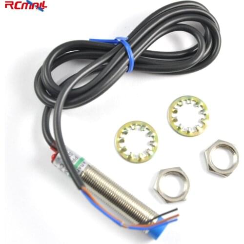 RCmall DC 6-36V PNP NO 3-wire 300MA 4mm Cylindrical Inductive Proximity Sensor Approach Switch LJ12A3-4-Z/BY FZ1097