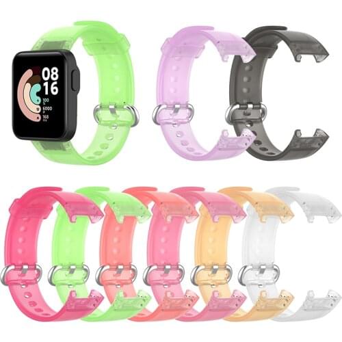 For Xiaomi Mi Watch Lite Strap Replacement Sports Transparent Bracelet Correa For Xiaomi Redmi Watch Smart Watch Belt Wrist Stra