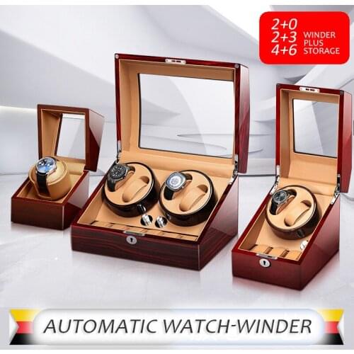 Luxury Watch Winders for Automatic Watch Men Top Quality Storage Display Watch Box Double Mechanical Watch Winding Case Wooden