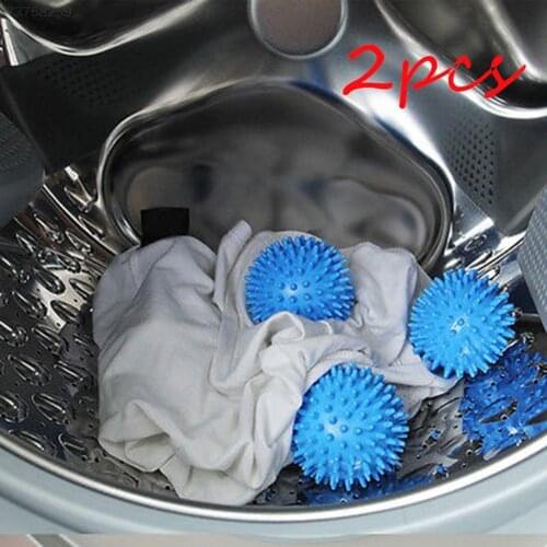 2pcs Laundry Ball PVC Dryer Balls Reusable Clean Tools Laundry Drying Fabric Softener Ball Dry Washing Accessories