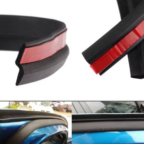 Universal 4M Rubber Z Type Sealing Strip For Car Door Bottom Rear Door Edge Waterproof Weatherstrip Noise insulation