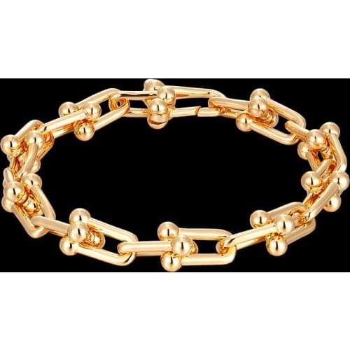 Vankeliif Brand Simple copper casting U-shaped bracelet classic neutral fashion accessory for everyday wear best gift