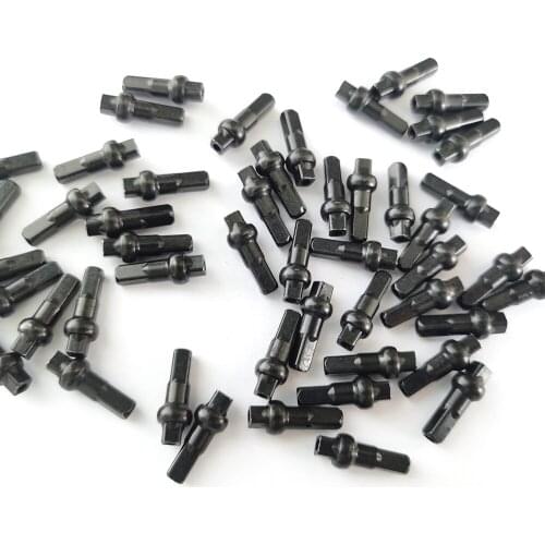 BITRANZ Pillar DSN Alloy bike nipples 14.4mm 16mm 18mm 14G spoke 3.2mm Double Square head aluminum mamelons Black Red 50pcs/lot