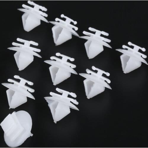 50Pcs Car Door Trim Clips Panel Mounting Clips Holder Auto Fastener Clip D150 For Citroen Peugeot Plastic Rivets Retainers