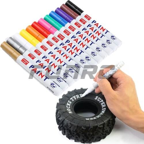 RC Remote Control Model Car Crawler Small Big Truck Tire Coloring Refill Fill Paint Pen Paintbrush Waterproof White Pens