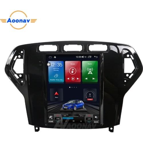2 din Android 10.0 car radio For Ford MONDEO 2007 2008 2009 2010 car stereo auto radio GPS navigator Tesla screen
