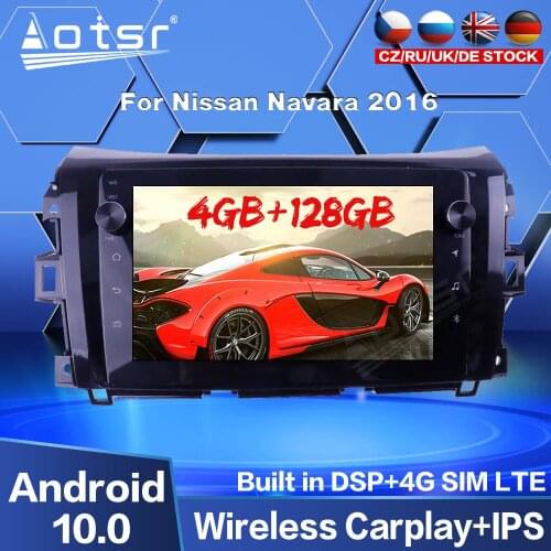 Android 10.0 2Din Car radio Multimedia For Nissan NAVARA Frontier NP 300 2011 - 2018 Car Player Navigation GPS Radio 128G Stereo