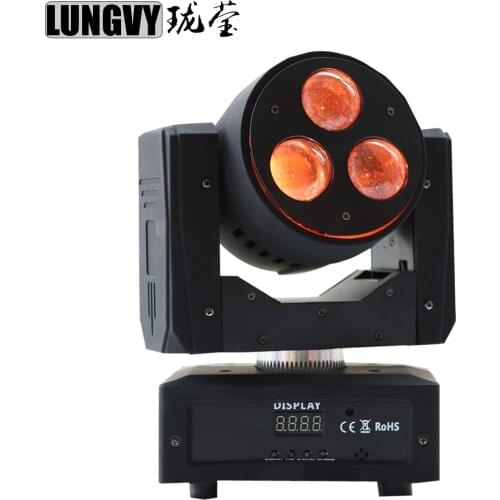 Free Shipping 3*20W Mini LED Beam Moving Head Light RGBW 4IN1 Cree Bee Eye LED Beam Light For Party KTV Disco DJ Lighting