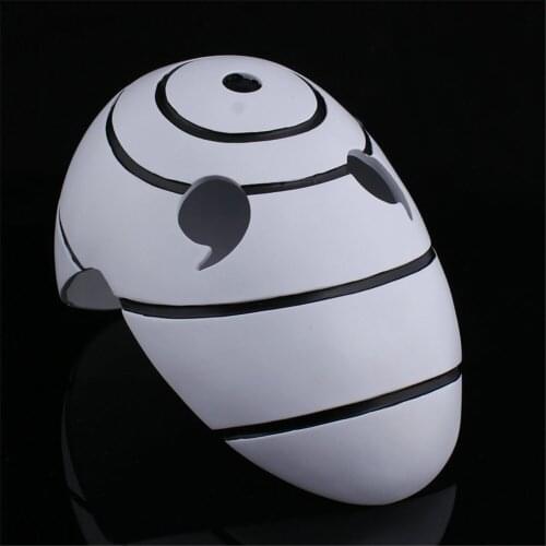 Free Ship Anime Uchiha Mask Tobi Obito Akatsuki Ninja Madara Cosplay Costumes Resin Masks Halloween Three-Eye Mask Gift