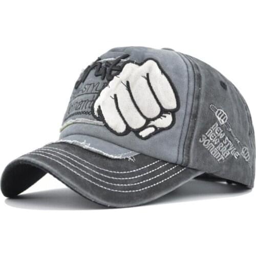 High Quality Washed cottonFist Baseball Cap Summer Men Hip Hop Snapback Cap Women Outdoor Sunshade Caps Bone Gorras Unisex 2021