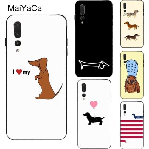MaiYaCa Dachshund Sausage Dog Love Case For Huawei Honor 20 7A Pro 10i 8X 9X 9 10 Lite 7C 8A 8C 8S Y9 Y6 Y7 2019 Nova 5T