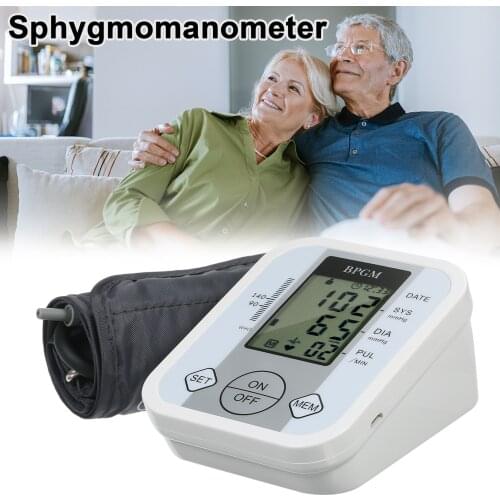 Blood Pressure Monitor Arm Electronic Tonometer Smart Intelligent Blood Pressure Pulse Meter with 99 Memory Groups