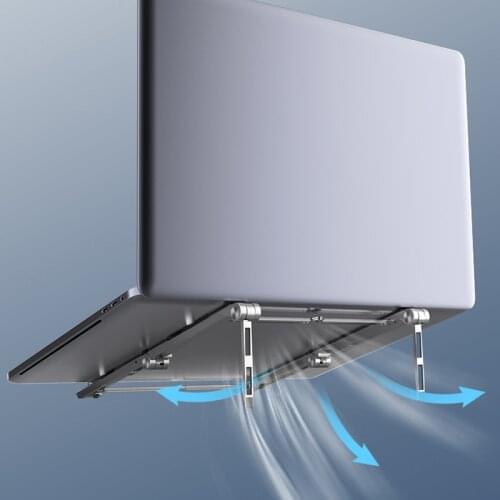 Ergonomic Laptop Tablet Stand Foldable Portable Adjustable Laptop Holder Riser Computer Stand For Computer Laptop JR Deals