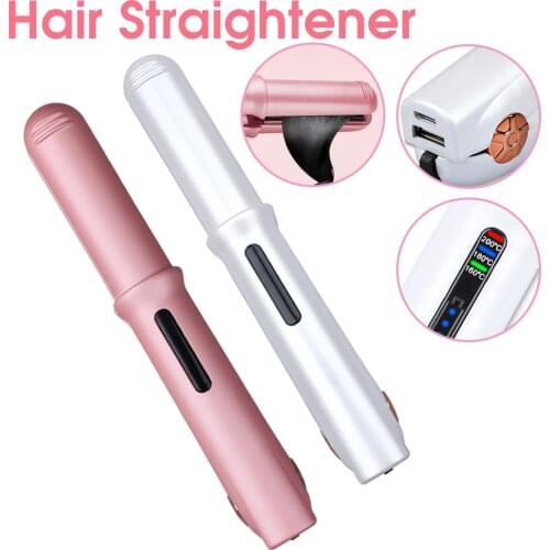 DIOZO Mini Wireless Electric Hair Curlers Straighteners LCD Display Wand Curling Iron Hair Curlers Rollers Machine Straighteners