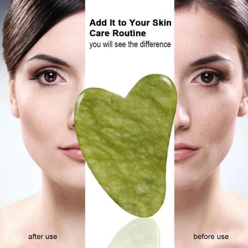 Natural jade scraping asha board massage tool SPA therapy body scraping Sha board care board massager scraping compressive Y7W8