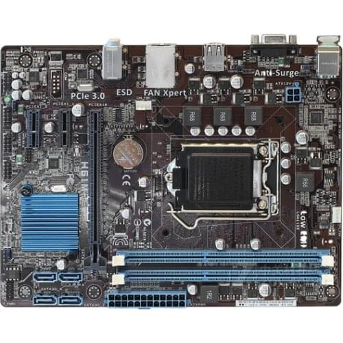 For Asus H61M-E Desktop Motherboard H61 Socket LGA 1155 i3 i5 i7 DDR3 16G uATX UEFI BIOS Original Used Mainboard DVI On Sale