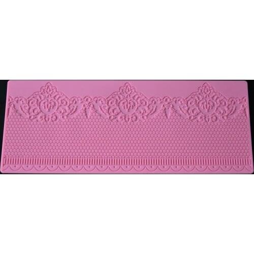 New Arrival Lace Silicone Cake Border Decoration Fondant Cake Decorating Mold Silicone Lace Mats