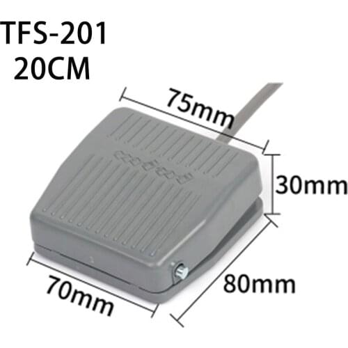Foot switch TFS-201 pedal switch reset switch wire 220V10A