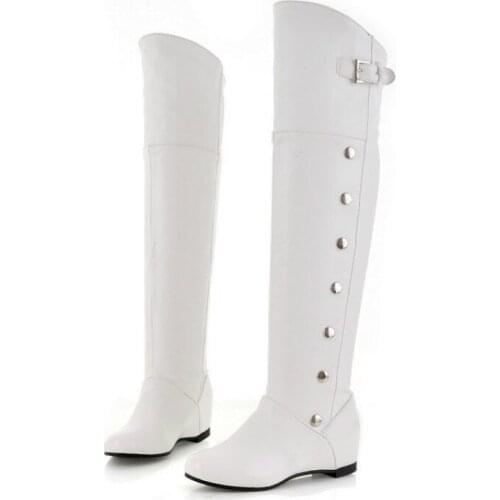 Autumn And Winter Customize Various Change Within Increase Overknee Boots Boots Original Single Will Code Woman Boots 40-47