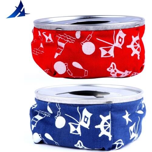 Marine Boat Stainless Windproof Bean Bag Ashtray , Blue or Red