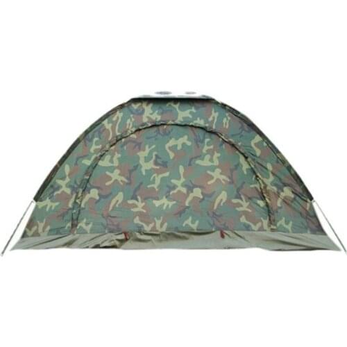 Outdoor 3-4 People Camouflage Beach Leisure Tents Free of Construction, Quick-Opening, Waterproof and Sunshade, Easy To Carry