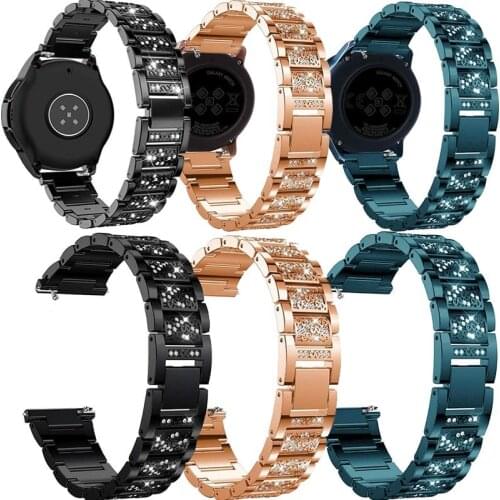 Stainless Steel Diamond Strap For Xiaomi Huami Amazfit Bip U S Lite GTS 2 Mini GTR 42mm Bracelet Watchband 20mm Smart Watch Band
