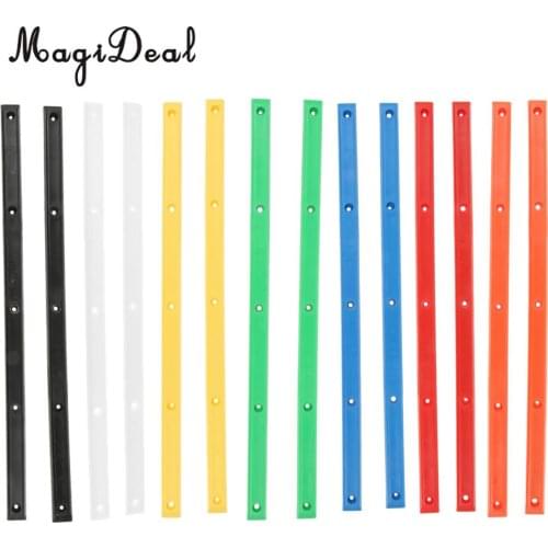 MagiDeal 1 Pair Longboard Skateboard Rails Edge Protect With 10 Mounting Screws Outdoor Sports Part