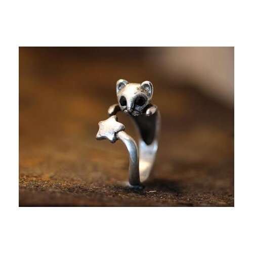 Drop shipping-3D Cat Ring with Star Tail