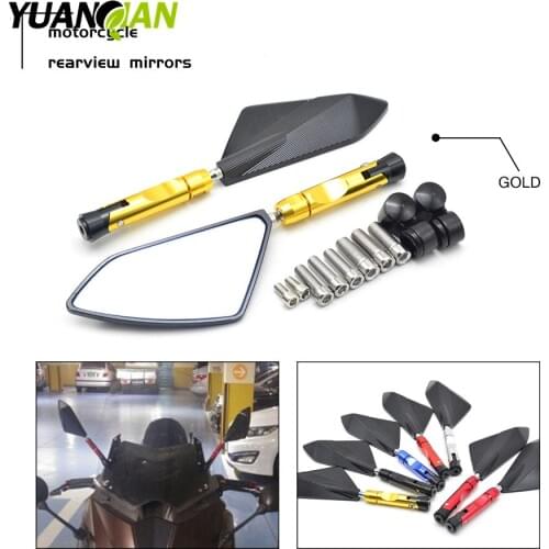 CNC Universal Motorcycle Mirrors Bigger Rearview Side Mirror for Kawasaki ZX6R ZX7R ZX10R ZX14R NINJA650R ER6N Z750 Z800 Z1000