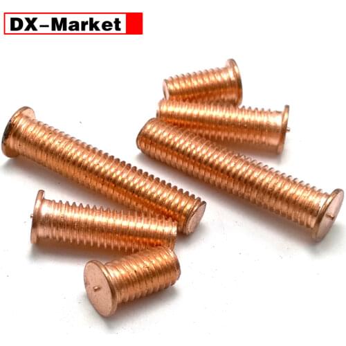 M10 Welding Screw , Carbon Steel Copper Plated Welding Stud Screw M3-M10 ,A050