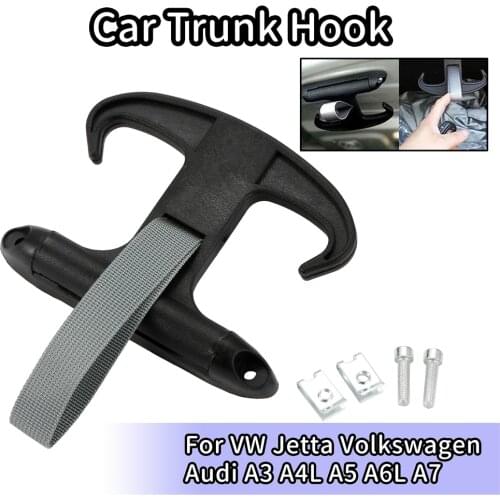 1 Pcs Car Trunk Hook Horns For VW Jetta Volkswagen /Audi A3 A4L A5 A6L A7 Black High Strength ABS High Quality Hook Up Hanger