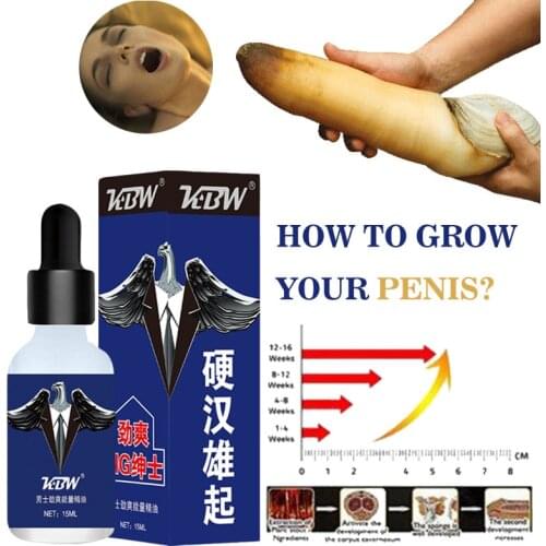 15ml Penis Thickening Growth Man Massage Oil Cock Erection Enhance Men Health Care Penile Growth Bigger Enlarger Essential Oil