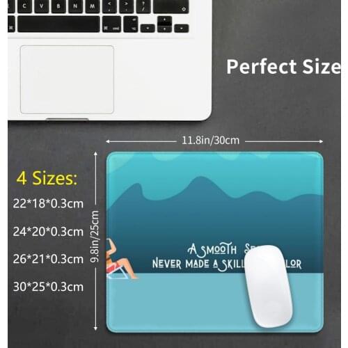 A Smooth Sea Never Made A Skilful Sailor Mouse Pad DIY Print Cushion Roisin Macken Artist Sea Sailor Sailing