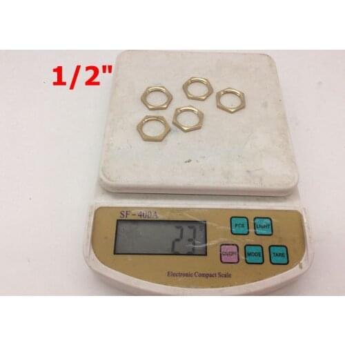 Free Shipping 10PCS 1/2" BSP Female Brass Pipe Fitting Hex Lock Nut Brand NEW,copper fitting,brass fitting
