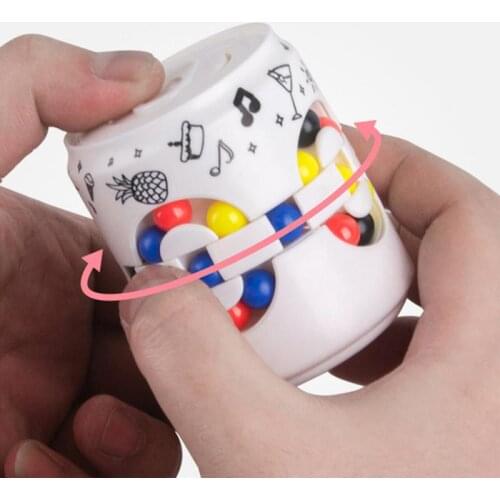 Children Rotating Magic Bean Fingertip Toy Stress Relief Kids Finger Gyro Early Education Puzzle Exercise Stress Relief Toy