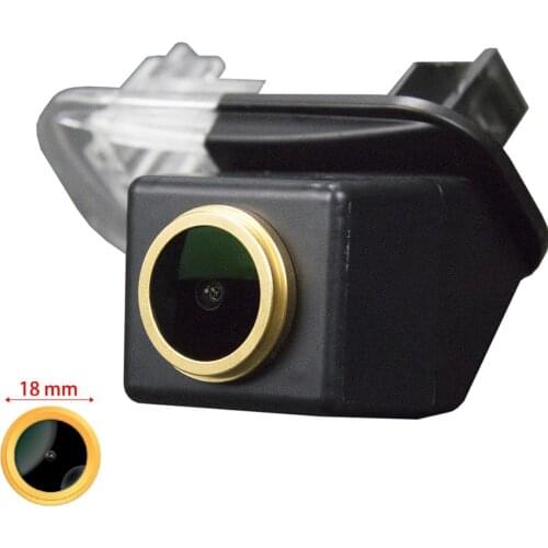 Misayaee Car Rear View Golden Camera Plate Light for Mercedes Benz A-Class W176 W169 B-Class W246 W245 B200 T245 B150 B160 B170