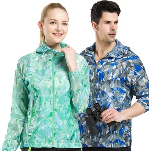 Men Women Outdoor Summer Sunscreen Jacket Ultrathin Breathable Quick Dry Skin Coat Climbing Fishing Camping Anti UV Sports Tops