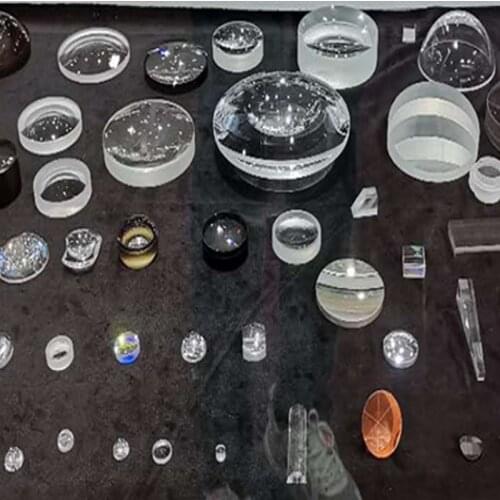 Optical Prism glass Lens es K9 amterial Physics Experiment Defective for sample random send